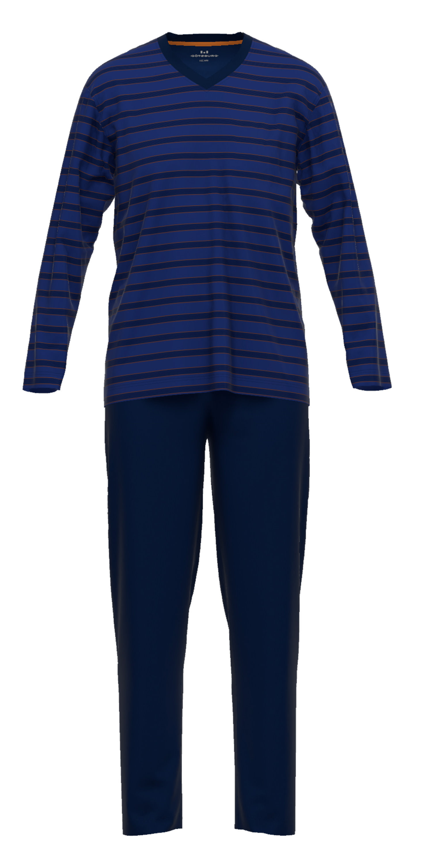 Jersey Götzburg Baumwolle eBay 452208 Schlafanzug Herren Qualität | Pyjama 652