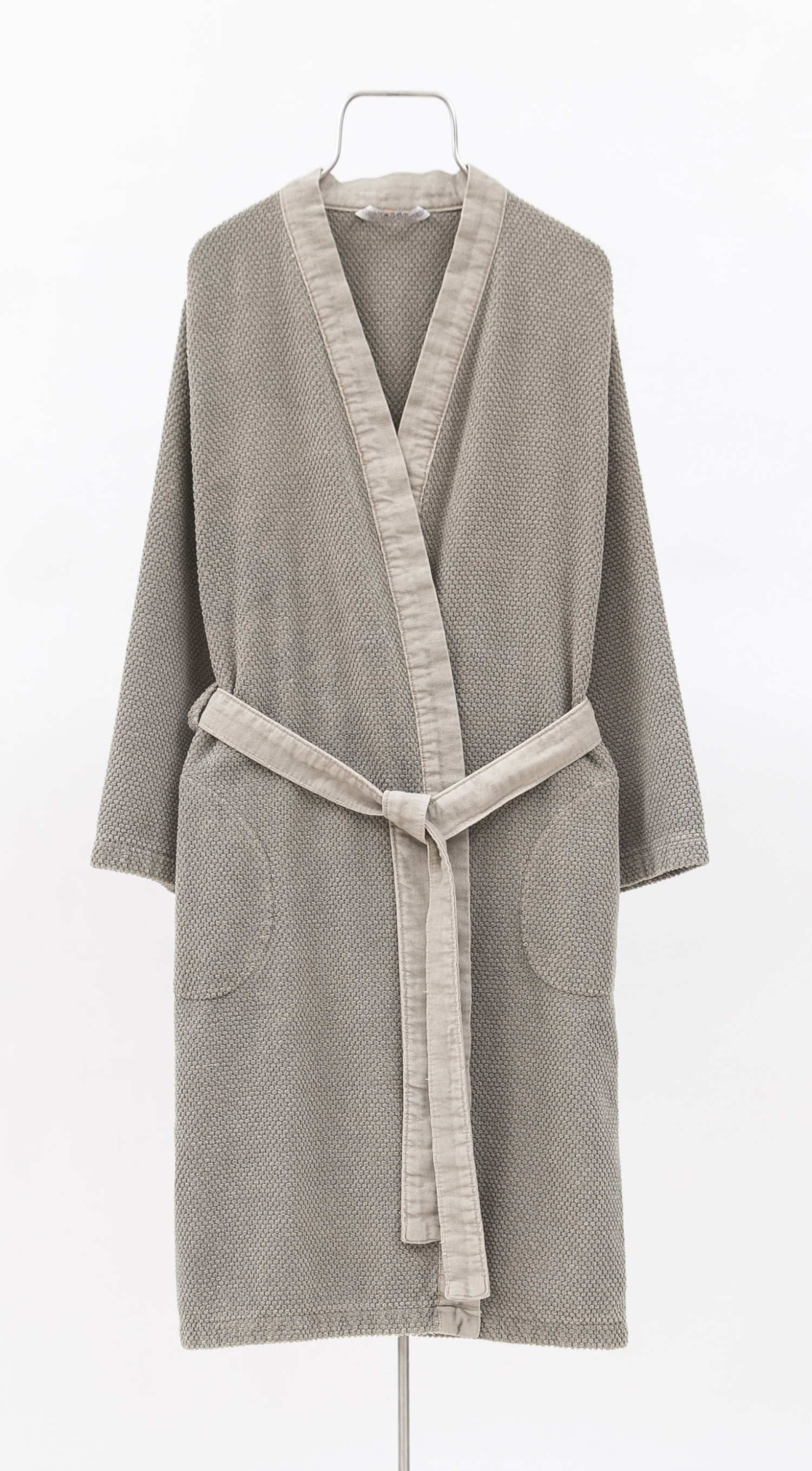 bademantel beige damen